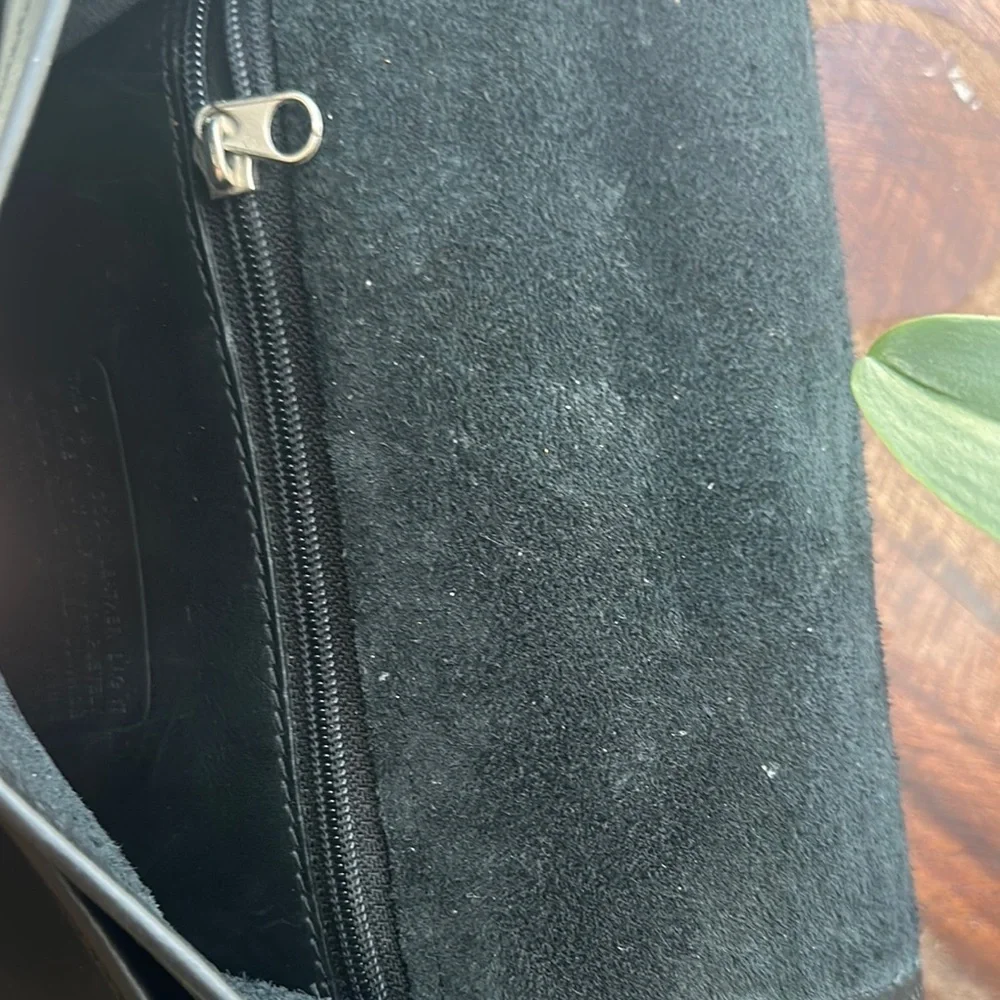 Coach Black Messenger Bag with Textured Finish